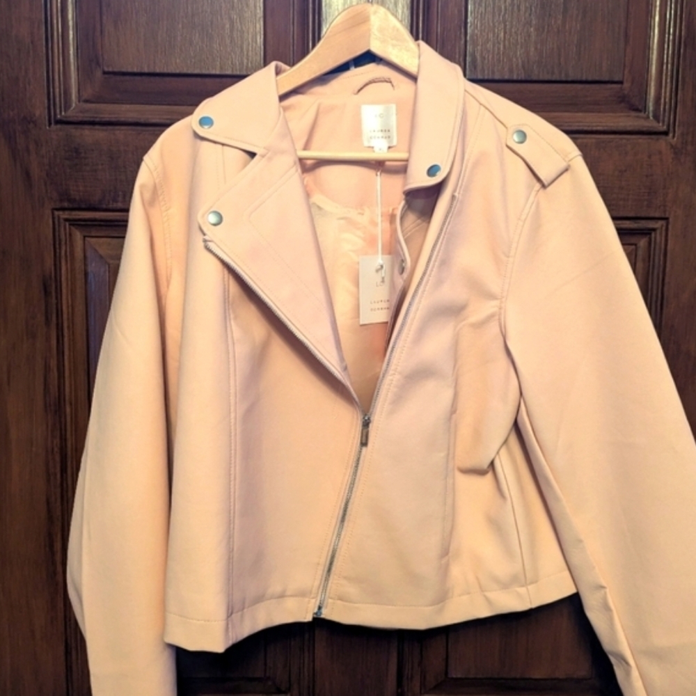 LC Lauren Conrad Women's Light Pink Bomber Jacket NWT!